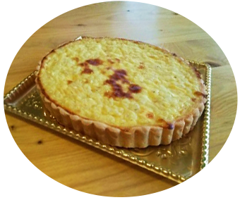 もち麦とカマンベールのタルト